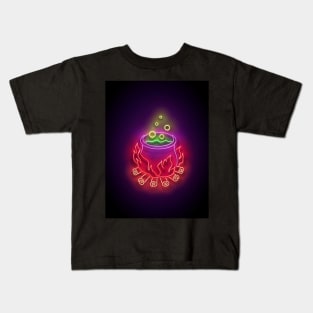 Neon Halloween design Kids T-Shirt